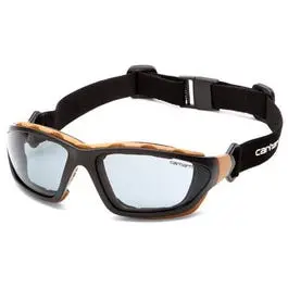 Carthage Ansi-Z87 Safety Glasses – Gray Lens, Black & Tan Frame 1