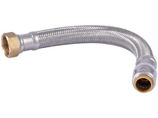 Cash Acme & Sharkbite Max Push-To-Connect Braided Water Heater Hose – 3/4" Fip X 3/4" Fip 1