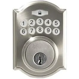 Castle Satin Nickel Electronic Deadbolt Lock 1