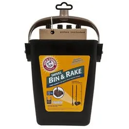 Cat Litter Rake & Storage Bin – 32-Inch Extendable Handle 1