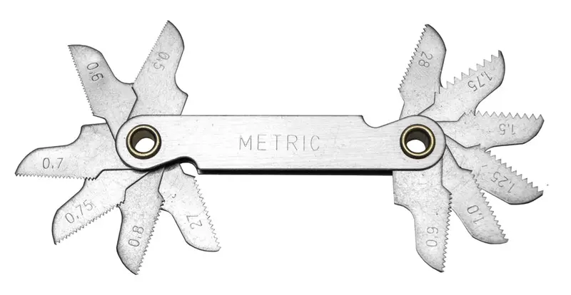 Century Metric Pitch Gauge – Measures 0.50–1.75 Mm Npt & Bsp Threads 1