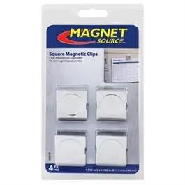 Ceramic Magnetic Clip Set – Small Size, 4-Piece Strong-Hold Organizer Clips 1