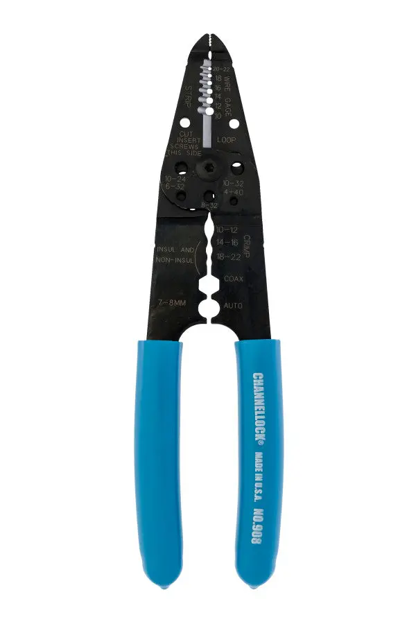 Channellock 908 Professional 8.25-Inch Wire Stripping Pliers 1