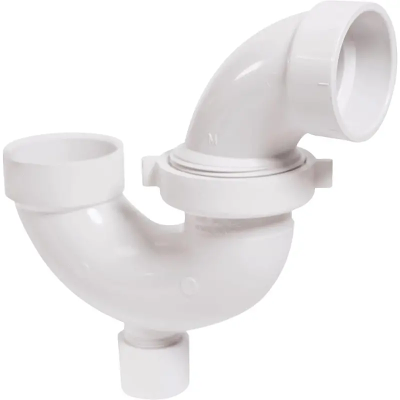 Charlotte Pipe 1-1/2" Pvc P-Trap With Removable Union Fitting – White 1