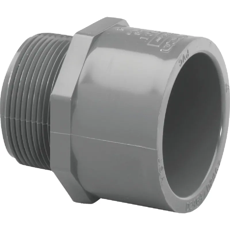 Charlotte Pipe 1-1/2" Schedule 80 Pvc Male Adapter – Heavy-Duty Pressure Rating 1