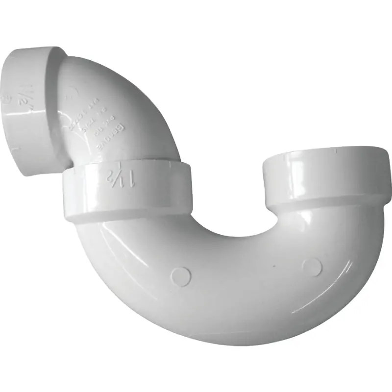 Charlotte Pipe 1-1/2" White Pvc P-Trap For Drain Applications 1