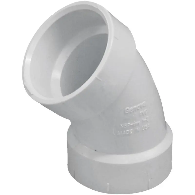 Charlotte Pipe 2-Inch 45° Sanitary Pvc Elbow – Drain-Waste-Vent Rated 1