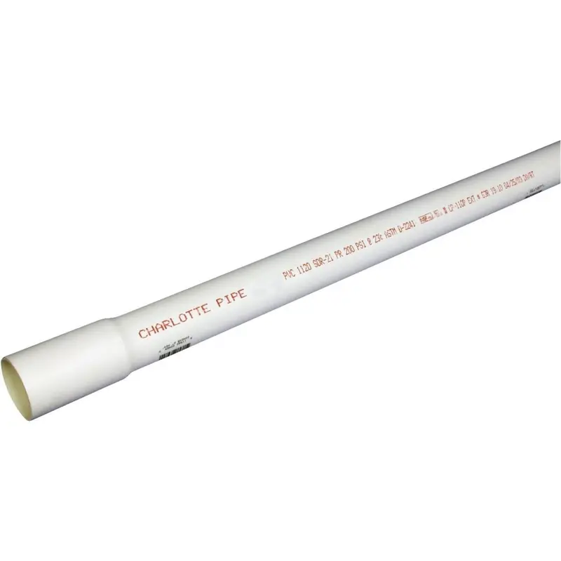 Charlotte Pipe 3/4-Inch × 20-Foot Cold Water Pvc Pipe – Sdr 21, Belled End 1