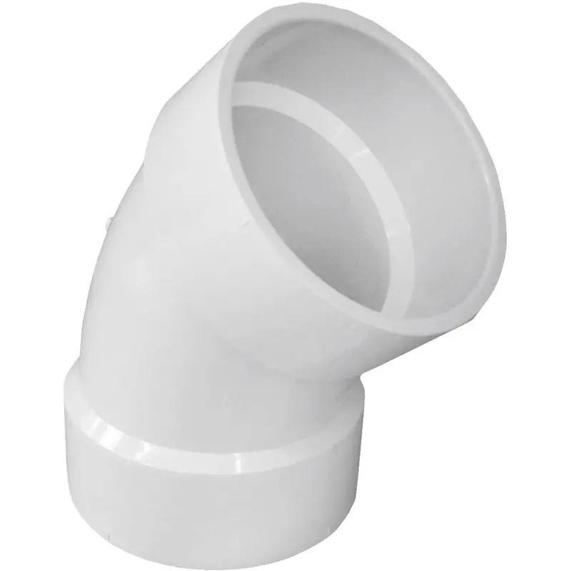 Charlotte Pipe 4" Pvc Short-Radius 45° Elbow Fitting 1