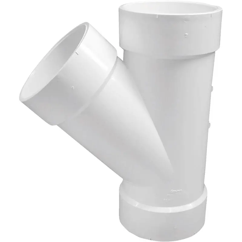 Charlotte Pipe 4" Schedule 40 Dwv Pvc Hub Wye Fitting 1
