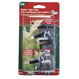 Christmas Light Clip Pack – 100-Piece Heavy-Duty Hanging Clips For Outdoor Strings 1