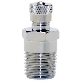 Chrome And Zinc-Plated 1/8-Inch Air Valve 1