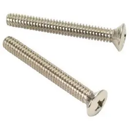 Chrome Bathtub Overflow Face Plate Screw Set – 2-Pack, Precision-Fit Hardware 1