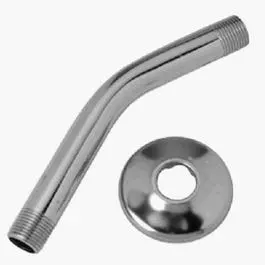 Chrome-Finished Shower Arm And Flange – 0.5-Inch Mip × 8-Inch Reach 1