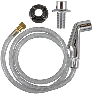 Chrome-Finished Spray Head For Garden Hose – Adjustable Nozzle 1