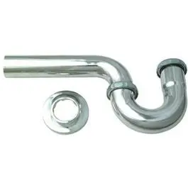 Chrome Lavatory Wall Drain P-Trap – 1-1/4-Inch Outer Diameter Tube 1