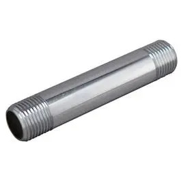 Chrome-Plated Pipe Nipple – 1/2-Inch Male Iron Pipe X 4-Inch Length 1