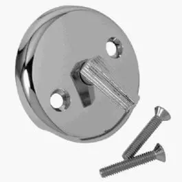 Chrome Tub Overflow Cover Plate – Decorative Face Plate 1