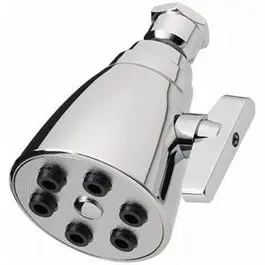 Chrome Wall-Mount Showerhead — 6-Spray Functionality, Easy-Install Design 1