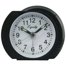 Classic Quartz Alarm Clock – Sleek Black Design 1