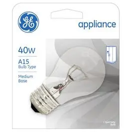 Clear 40-Watt Appliance Light Bulb – 435 Lumens 1