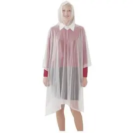 Clear Emergency Poncho – Lightweight, One-Size-Fits-All Disposable Rain Protection 1
