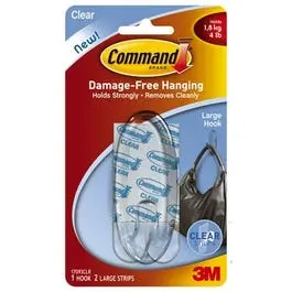 Clear Large Adhesive Hook – Single Unit 1