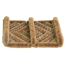 Coco Fiber Boot Tray Mat – 12 × 14 Inches, Absorbent Design 1