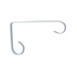 Compact 6-Inch White Powder-Coated Hanging Plant Bracket 1