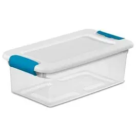 Compact Latching Storage Bin – 6-Quart Size 1