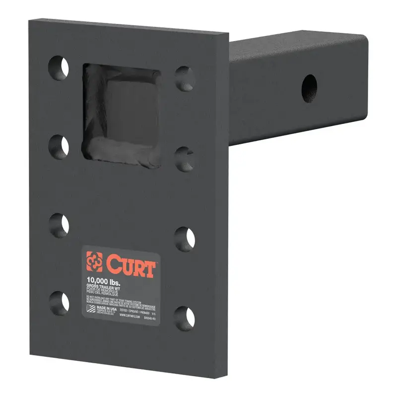 Curt Adjustable Pintle Hook Mount – 2-Inch Shank, 10,000-Lb Capacity, #48323 1