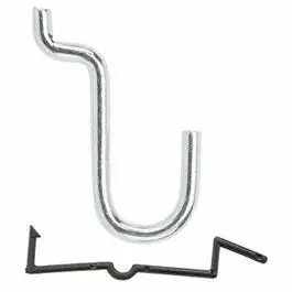Curved Pegboard Hook, 1/2-Inch, Pack Of 8 1