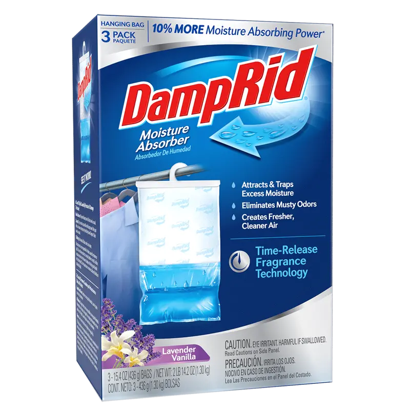 Damprid Hanging Moisture Absorber – Refillable Dehumidifier For Closets And Cars 1
