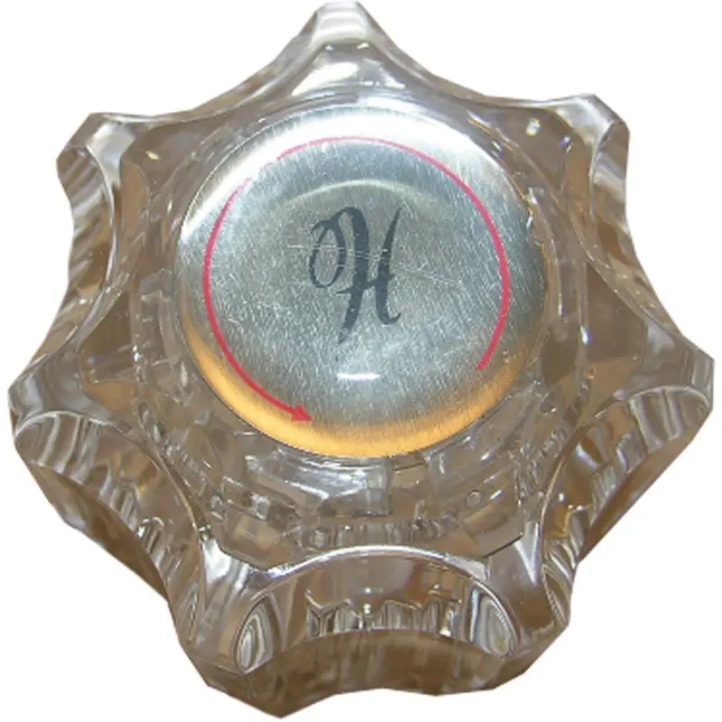 Delta Delex Round Tub & Shower Handle Kit – Clear Acrylic Finish 1