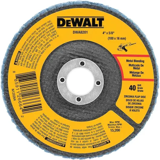 Dewalt 4.5-Inch T29 Flap Disc – 80 Grit, 5/8"-11 Arbor Thread 1