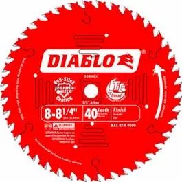 Diablo 8.25-Inch 40-Tpi Finishing Blade – Ultra-Fine Cut For Wood And Trim 1
