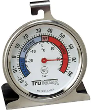 Dial Thermometer For Refrigerators And Freezers – Analog Temperature Monitor 1