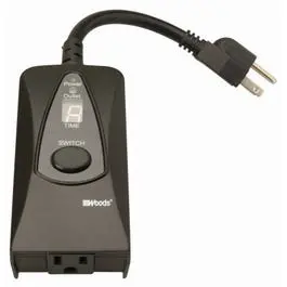 Digital 24-Hour Outdoor Outlet Timer With Weather-Resistant Housing 1