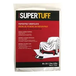 Disposable Paper-And-Plastic Drop Cloth For Painting Projects 1