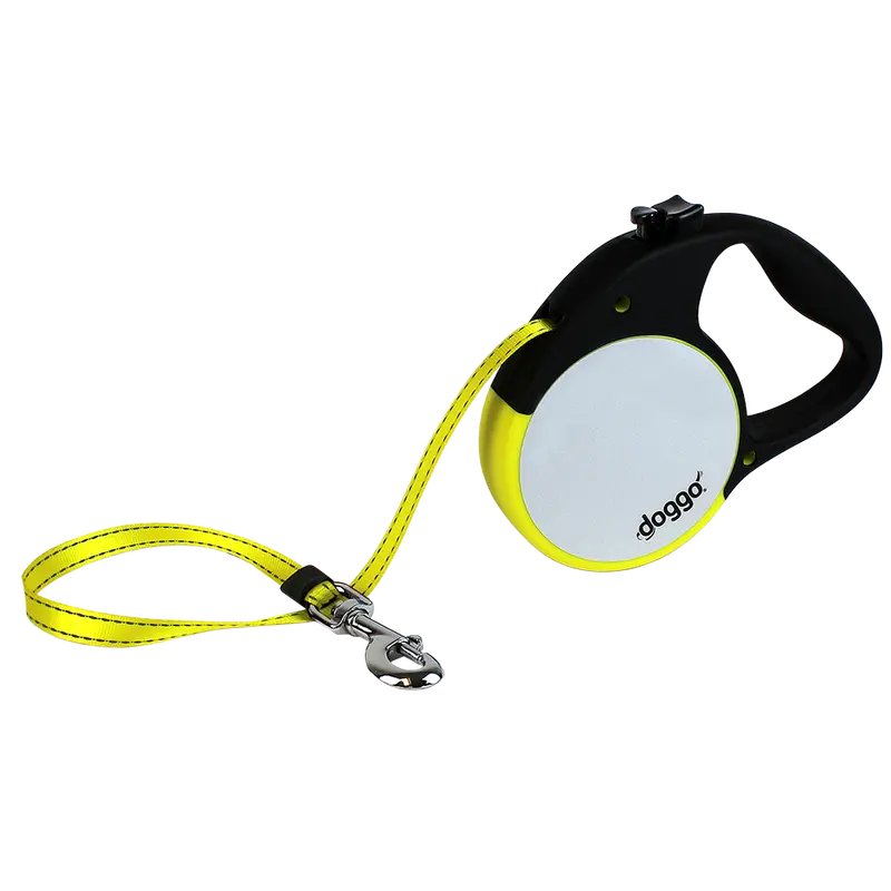 Doggo Reflective Retractable Dog Leash – Adjustable Length, Safety Glow 1