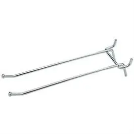 Double-Angle Pegboard Hook – 6-Inch Galvanized Steel, 2-Pack 1