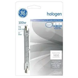 Double-Ended T3 Quartz Halogen Lamp – 100W 1