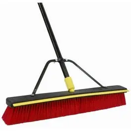 Dual-Function Push Broom And Squeegee With Adjustable Handle Brace 1