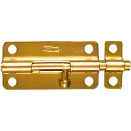 Dull Brass Barrel Bolt For Interior Doors – 4-Inch Length 1