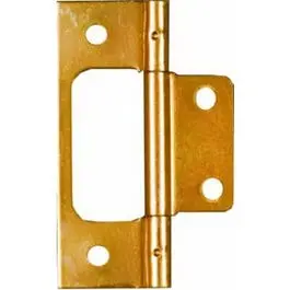 Dull Brass Non-Mortise Hinges – 3-Inch, 2-Pack 1