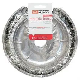 Electric Cooktop Foil Bib Liners – Non-Stick Cleanable Backsplash Covers (8-Pack) 1