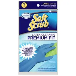 Embossed-Grip Latex Gloves – Large Size, Pair 1