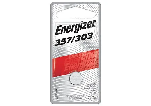 Energizer 357/303 Silver Oxide Button Cell Battery 1