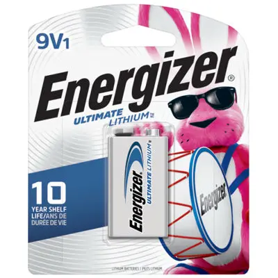 Energizer Ultimate Lithium 9V Battery – Long-Lasting, Leak-Resistant Power Cell 1