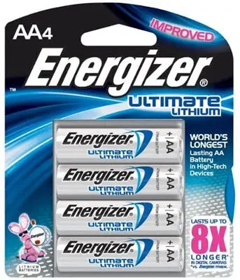 Energizer Ultimate Lithium Aa Batteries – 4-Pack 1